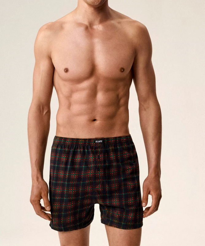 Boxerky Atlantic 2GMB-013 A'2 S-2XL zelená-zelená XL