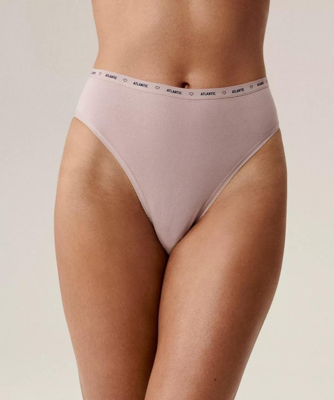 Kalhotky Atlantic 3CLP-010/Z25 A'3 S-2XL hnědo-béžovo-zelená L