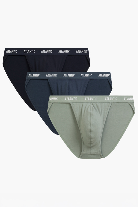 Slipy Atlantic 3MP-1576 3-pack Barva: Modrá - tmavě, Velikost: L