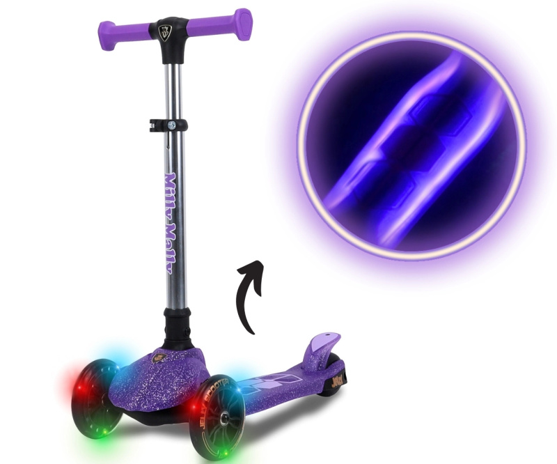 Milly Mally tříkolová dětská koloběžka Jelly violet
