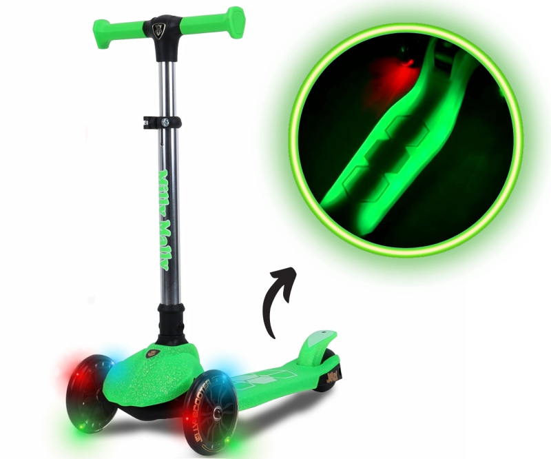 Milly Mally dětská tříkolová koloběžka Jelly green