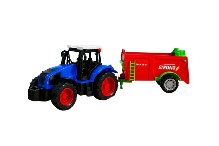 Traktor se zemědělským strojem