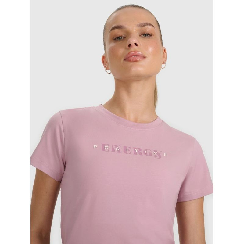 Dámské tričko s potiskem 4F 4FRAW25TTSHF3228-56S dámské xxl