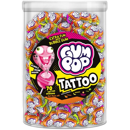 GUM POP Lízátko s tetováním 100 x 15 g