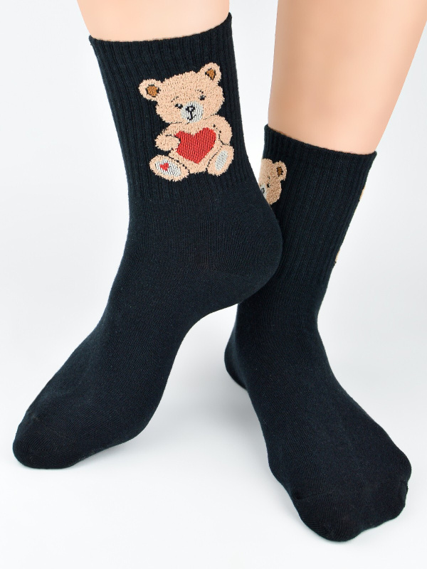 Noviti SB 150 Ponožky Teddy Bear 35-42 hnědá 35-38