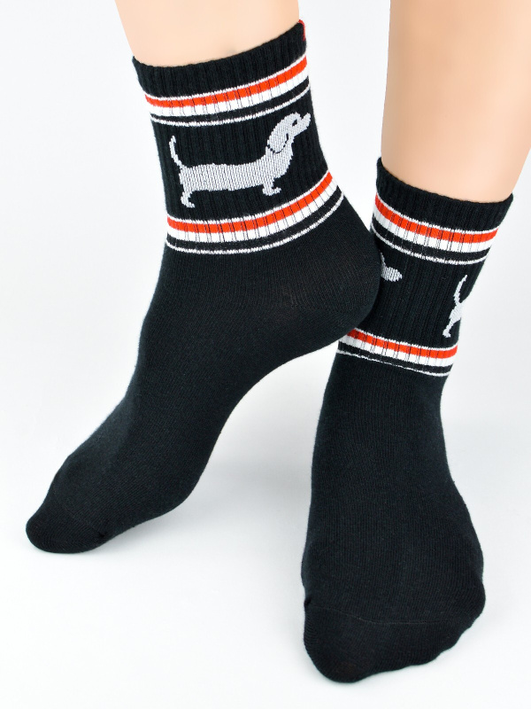 Ponožky Noviti SB153 Dog 35-42 černá 35-38