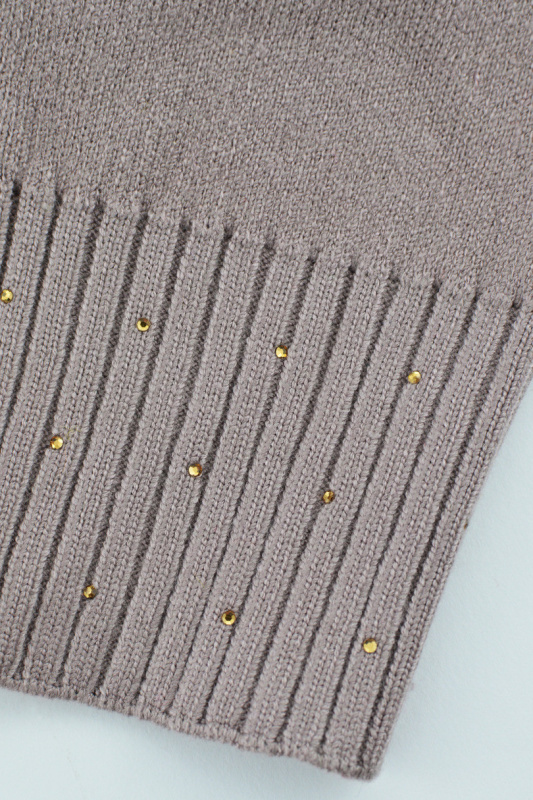 DÁMSKÁ ČEPICE S FLITRY Z MODALU CZ103 fialová 54-58