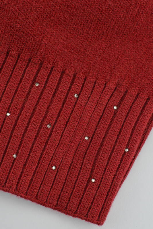 DÁMSKÁ ČEPICE S FLITRY Z MODALU CZ103 kaštanové 54-58