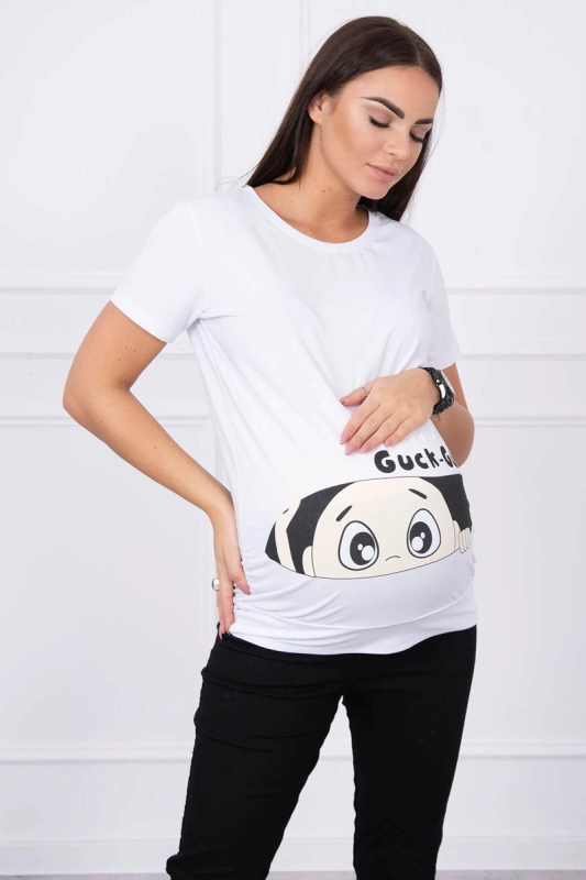 Kesi Těhotenská halenka Guck Barva: Bílá, Velikost: M-L-XL