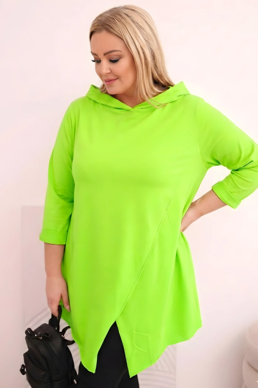 Dámská asymetrická halenka Plus Size