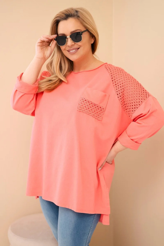 Kesi Włoski dámská plus size mikina s potiskem