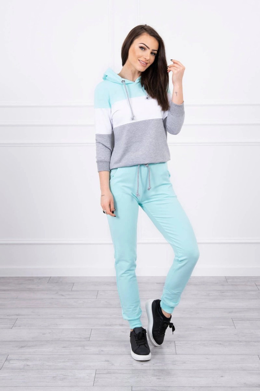 Kesi Dámská souprava Robi - mikina + tepláky Barva: Tyrkysová, Velikost: UNI