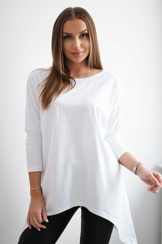 Kesi Oversize halenka asymetrická Barva: Bílá, Velikost: UNI