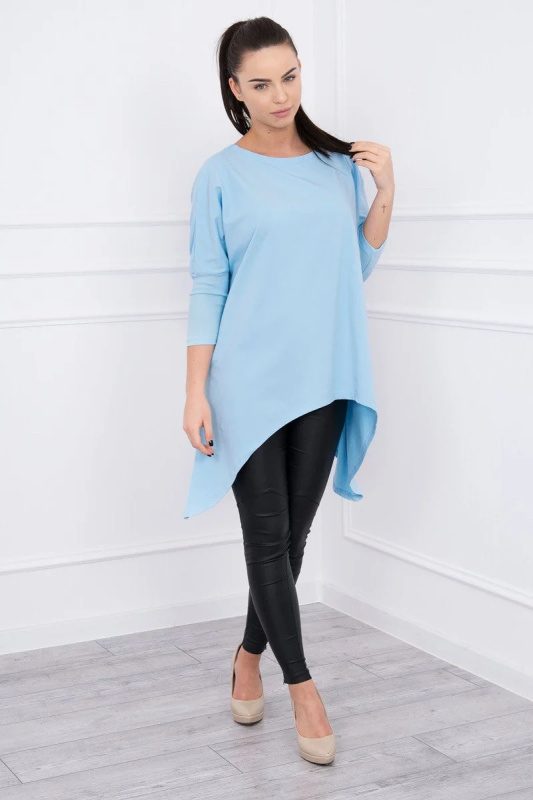 Kesi Oversize halenka asymetrická Barva: Modrá, Velikost: UNI