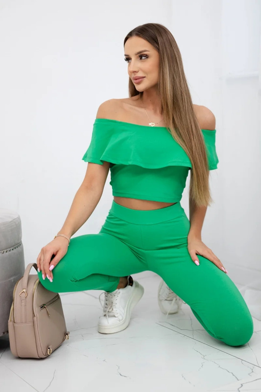 Kesi Sada Arya s volánky Barva: Zelená, Velikost: UNI