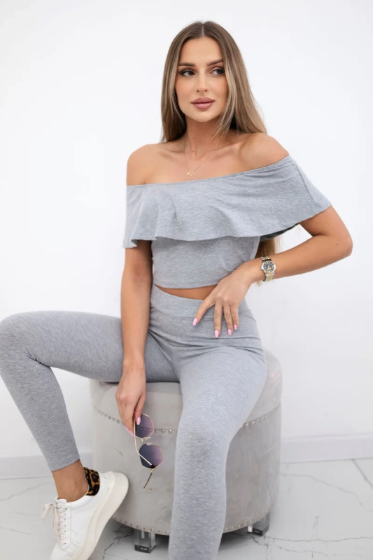 Kesi Sada Arya s volánky Barva: Šedá, Velikost: UNI