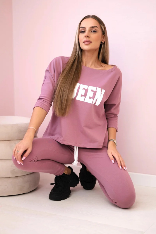 Kesi Dámská sada Queen - mikina + tepláky Barva: Tělová, Velikost: UNI