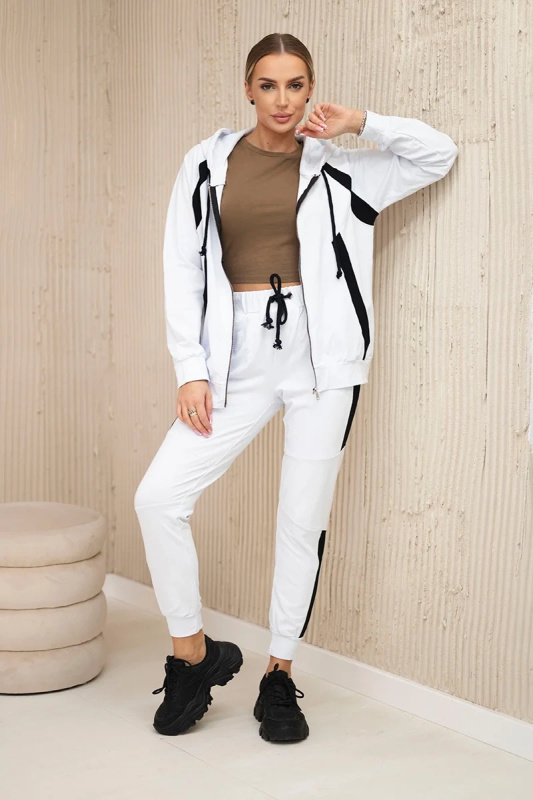 Kesi Sportovní souprava GI - mikina + tepláky Barva: Bílá, Velikost: UNI