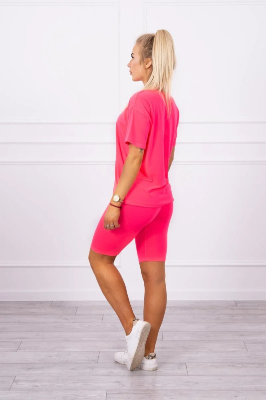 Kesi Dámský fitness set April - top + legíny Barva: Růžová, Velikost: UNI