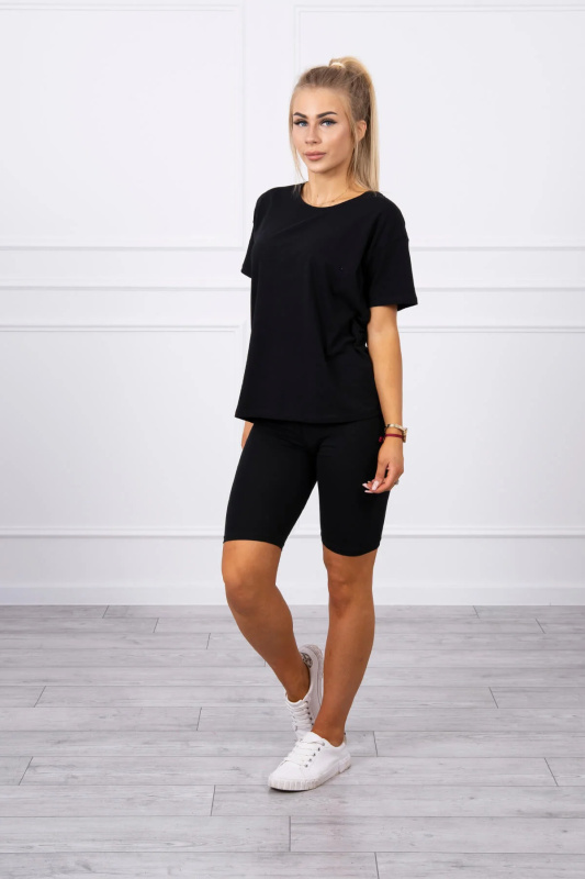 Kesi Dámský fitness set April - top + legíny Barva: Černá, Velikost: UNI