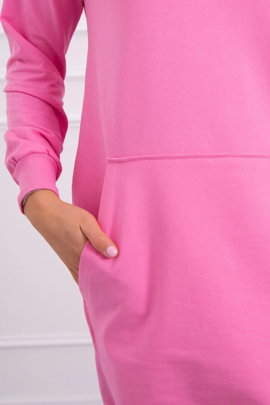 Kesi Šaty Roza s kapucí Barva: Světle růžová, Velikost: UNI