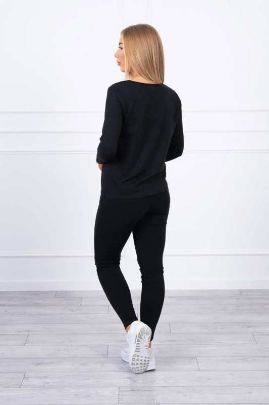 Kesi Dámský komplet Betty - tričko + kalhoty Barva: Černá, Velikost: UNI