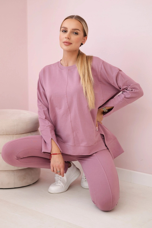 Kesi Souprava Grata s oversize blůzou Barva: Béžová - tmavě, Velikost: UNI