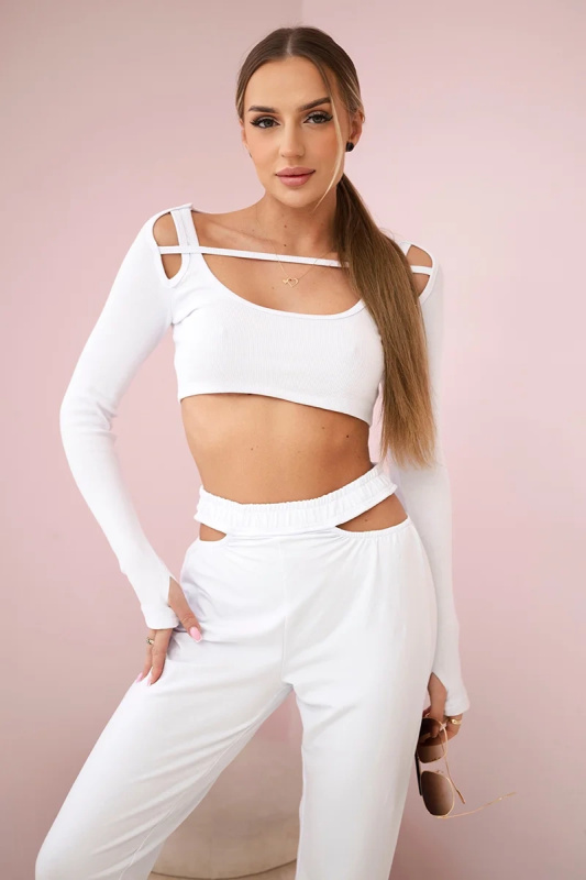 Kesi Sada Ayva - top + legíny Barva: Bílá, Velikost: UNI