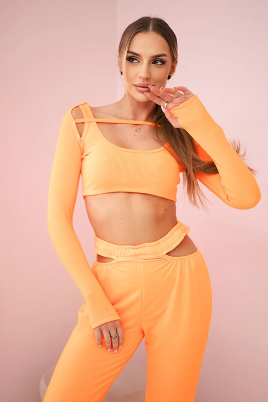 Kesi Sada Ayva - top + legíny Barva: Oranžová, Velikost: UNI