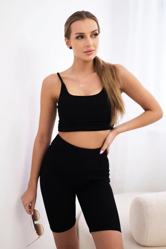 Kesi Sportovní souprava Jackie tílko + kraťase Barva: Černá, Velikost: UNI