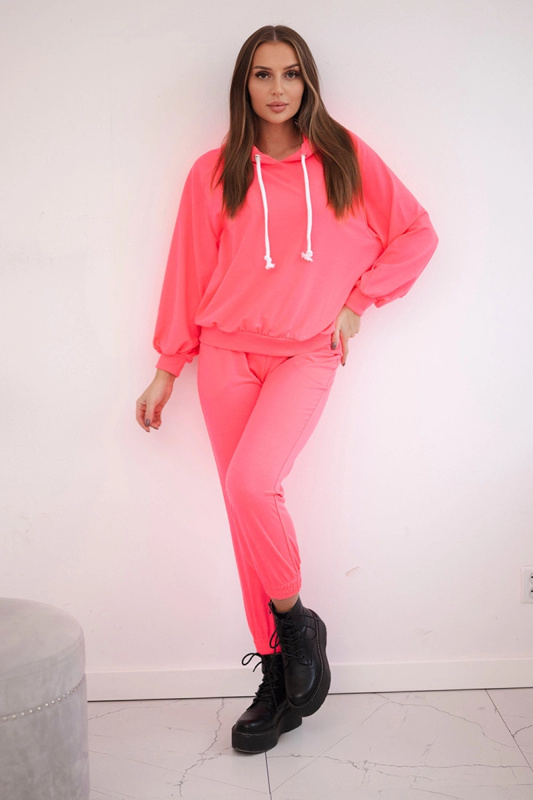 Kesi Dámská bavlněná souprava  Dottie - mikina + tepláky Barva: Růžová, Velikost: UNI