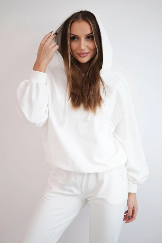 Kesi Dámská bavlněná souprava  Dottie - mikina + tepláky Barva: Smetanová, Velikost: UNI