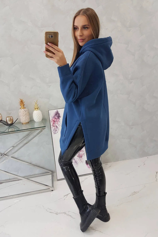 Kesi Mikina Zola s bočními rozparky Barva: Modrá - tmavě, Velikost: UNI