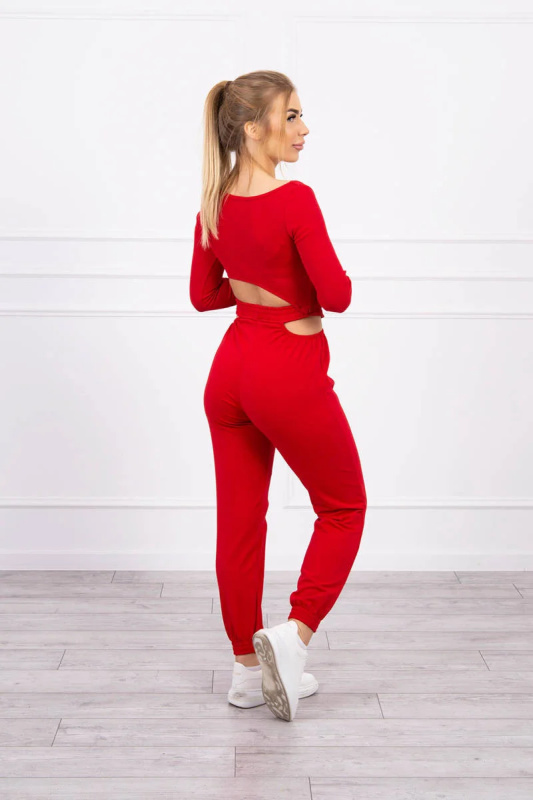 Kesi Souprava  Gypsy top + tepláky Barva: Červená, Velikost: UNI