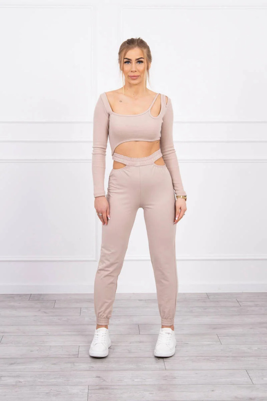 Kesi Souprava  Gypsy top + tepláky Barva: Béžová, Velikost: UNI