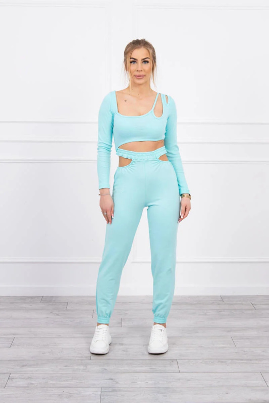 Kesi Souprava  Gypsy top + tepláky Barva: Tyrkysová, Velikost: UNI