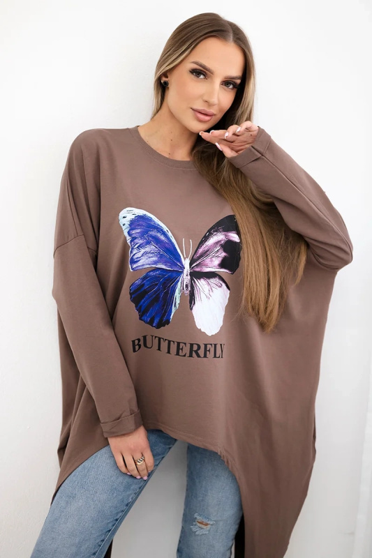 Kesi Tričko Butterfly Barva: Hnědá, Velikost: UNI