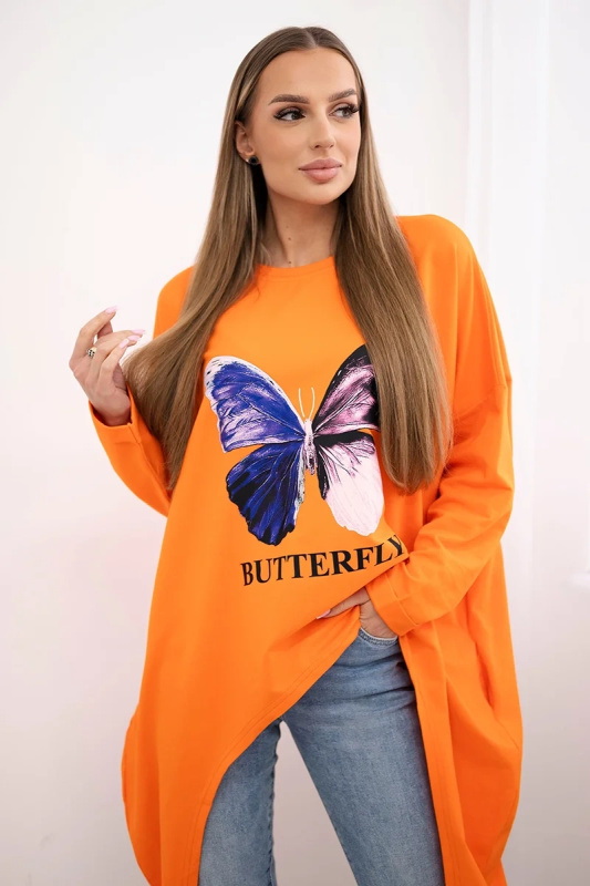 Kesi Tričko Butterfly Barva: Oranžová, Velikost: UNI