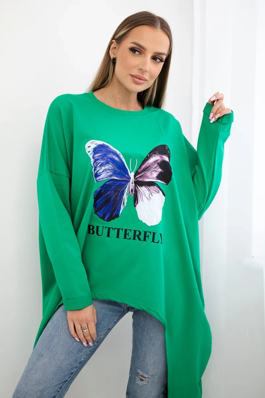 Kesi Tričko Butterfly Barva: Zelená, Velikost: UNI