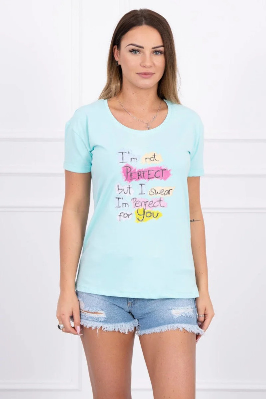 Kesi Tičko s potiskem Perfect Barva: Tyrkysová, Velikost: UNI