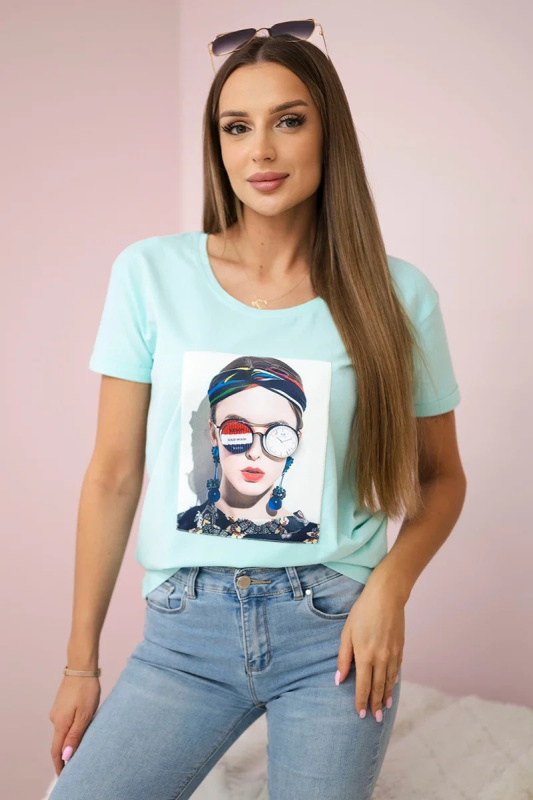 Kesi Dámské tričko Ursa Barva: Tyrkysová, Velikost: UNI