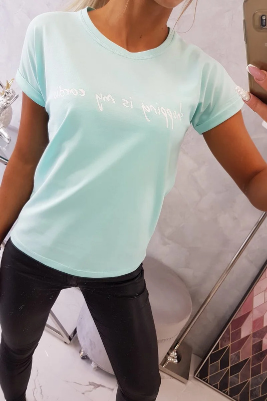 Kesi Tričko my cardio Barva: Tyrkysová, Velikost: UNI