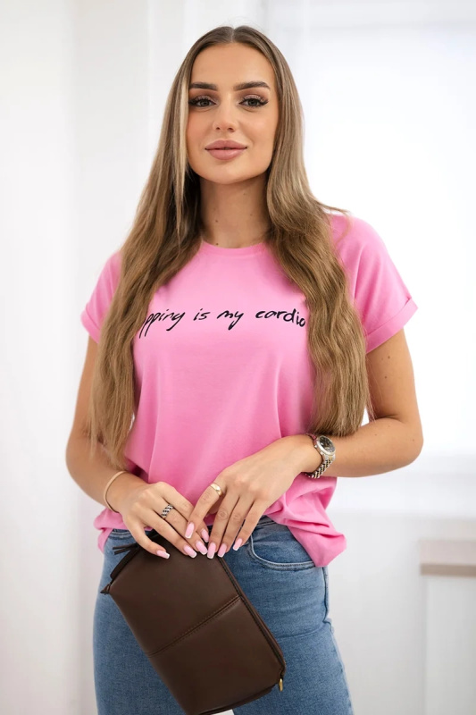 Kesi Tričko my cardio Barva: Světle růžová, Velikost: UNI