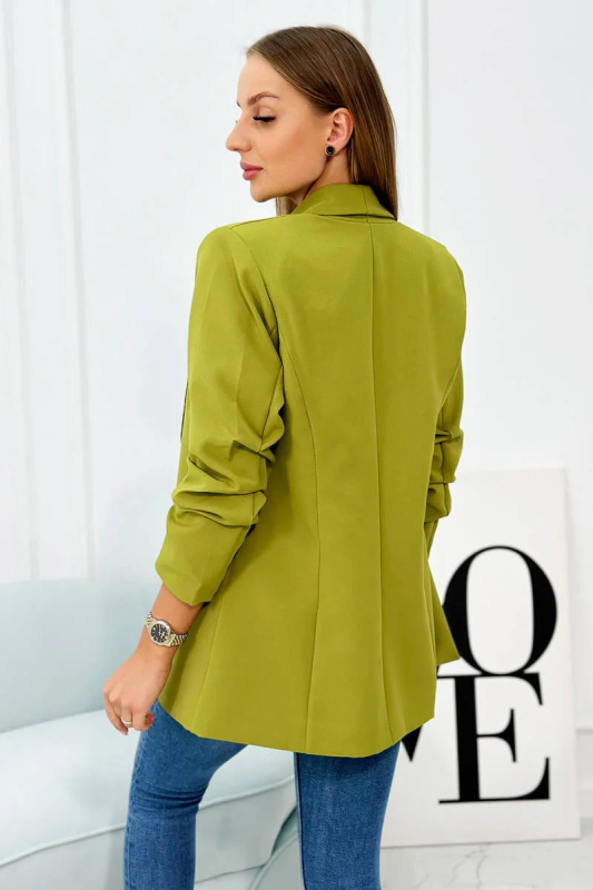 Sako s klopami elegantní olivově zelené UNI