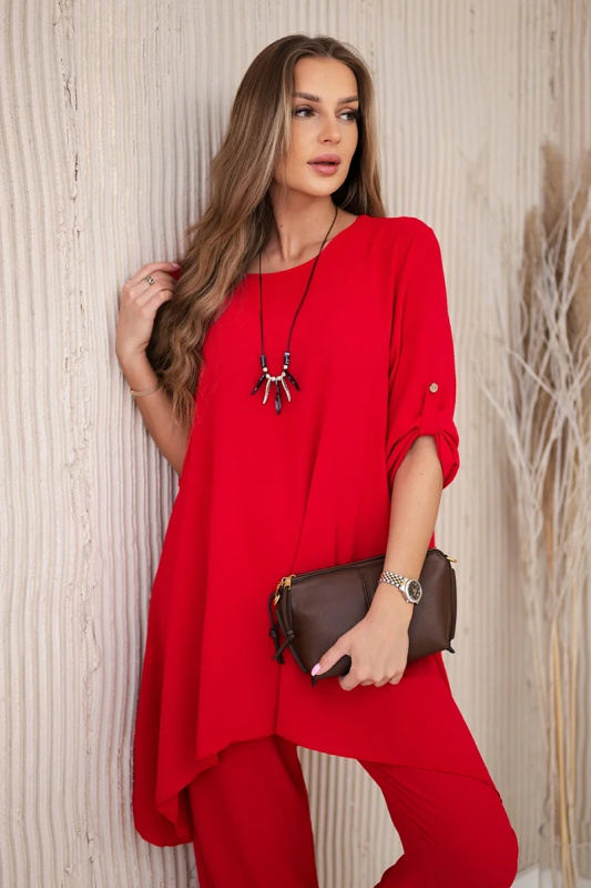 Kesi Sada Aida - halenka + kalhoty Barva: Červená, Velikost: UNI