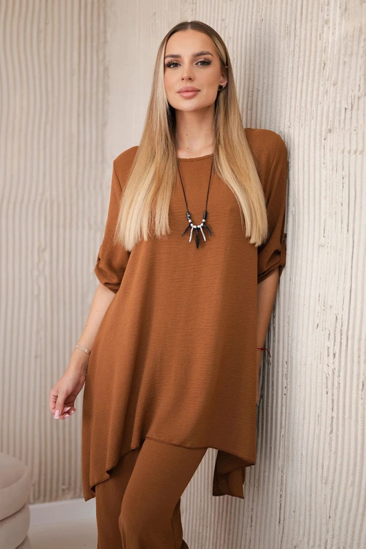 Kesi Sada Aida - halenka + kalhoty Barva: Béžová - tmavě, Velikost: UNI