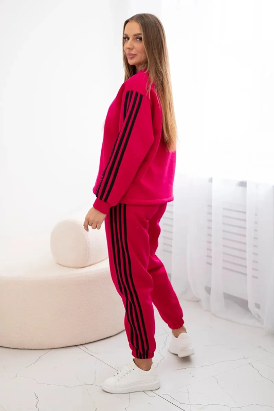 Kesi Dámská souprava Endy - mikina + tepláky Barva: Růžová - tmavě, Velikost: UNI