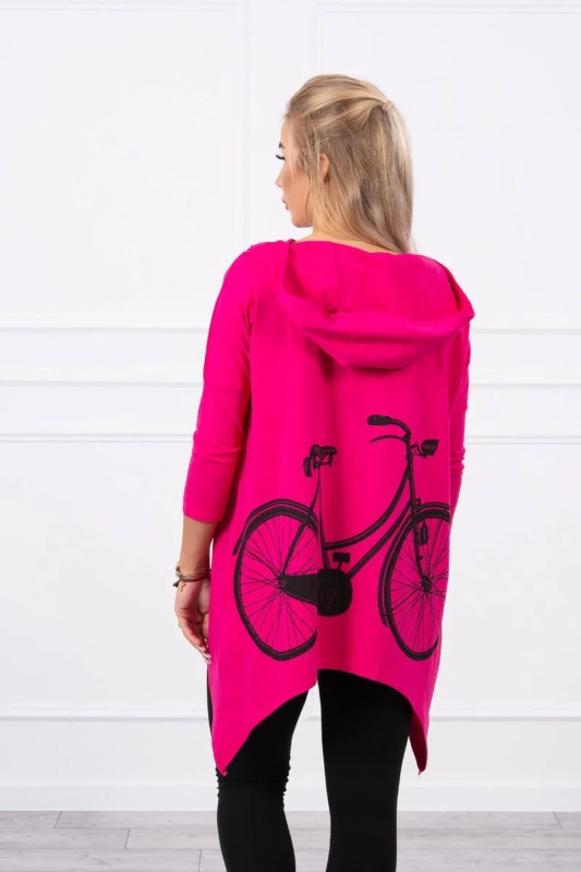 Kesi Mikina Bike s potiskem Barva: Fialová, Velikost: UNI