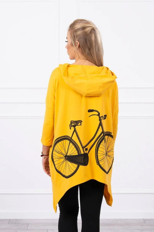 Kesi Mikina Bike s potiskem Barva: Zlatá, Velikost: UNI