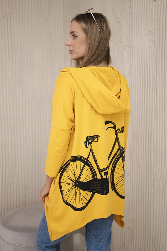 Kesi Mikina Bike s potiskem Barva: Zlatá, Velikost: UNI